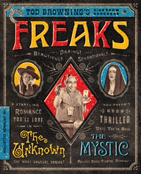 Freaks / The Unknown / The Mystic: Tod Browning'S Sideshow Shockers Blu-Ray