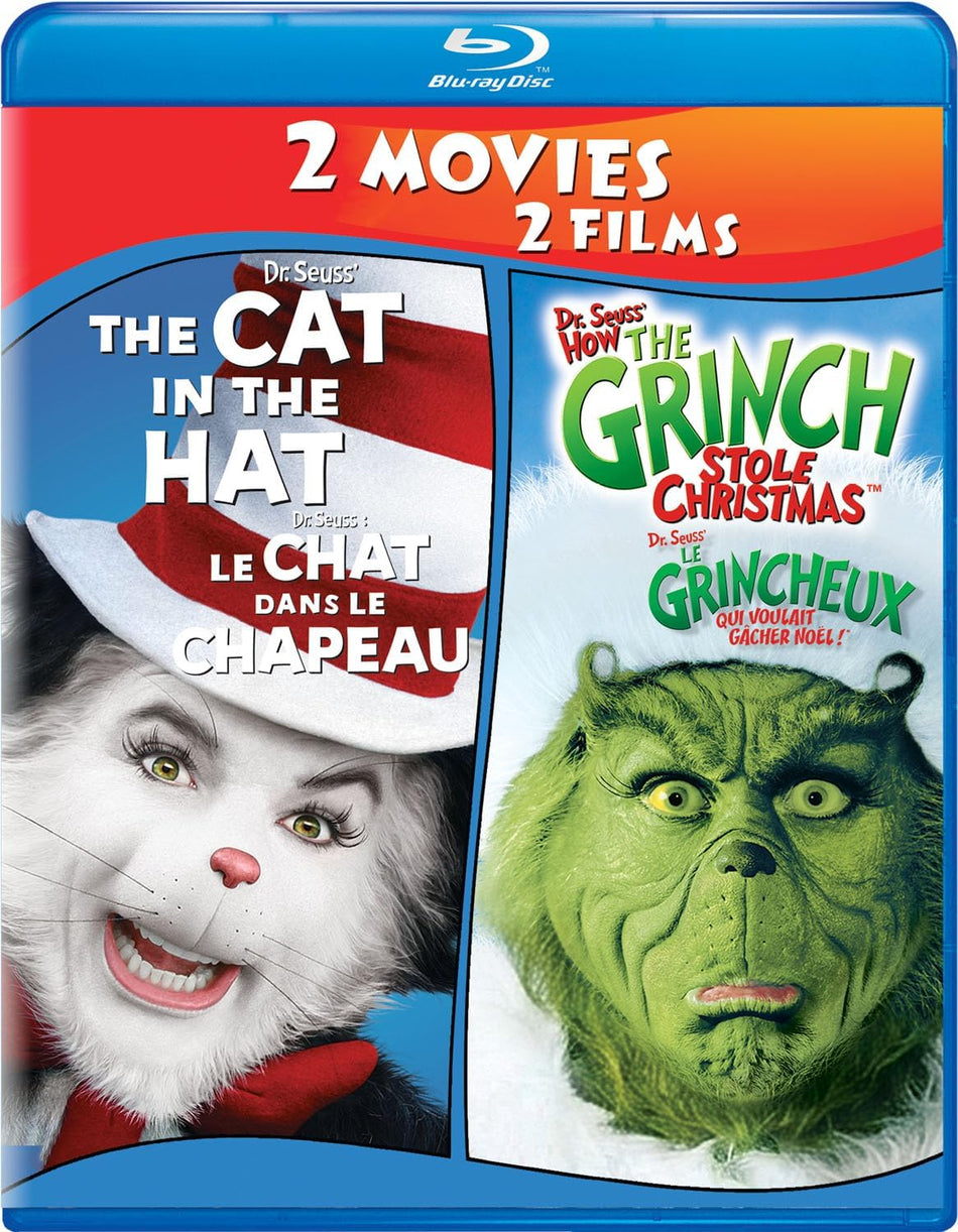 Dr. Seuss' The Cat In The Hat / Dr. Seuss' How The Grinch Stole Christmas: 2-Movie Collection (Blu-Ray)