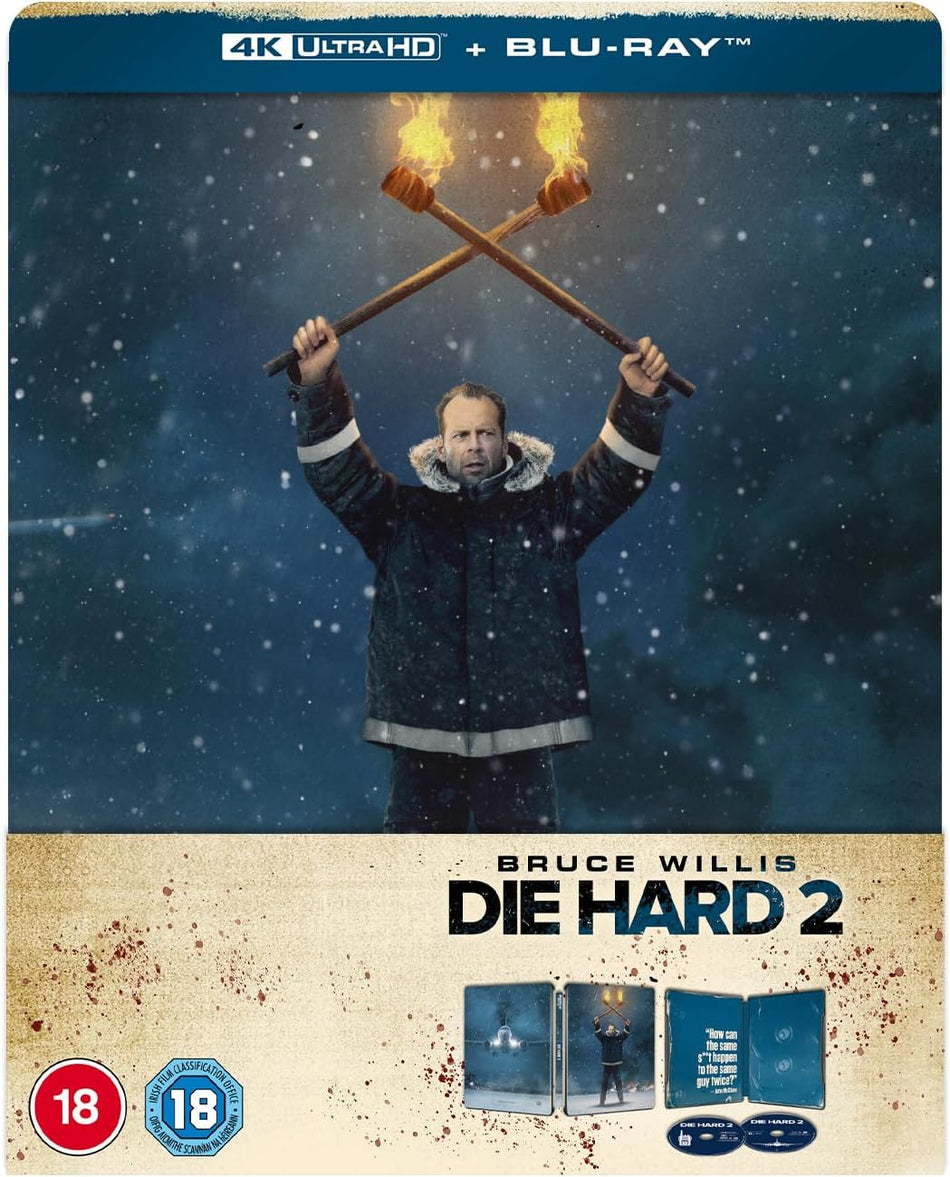 Die Hard 2 - Die Harder Limited Edition Steelbook 4K Ultra HD + Blu-Ray (Region B)