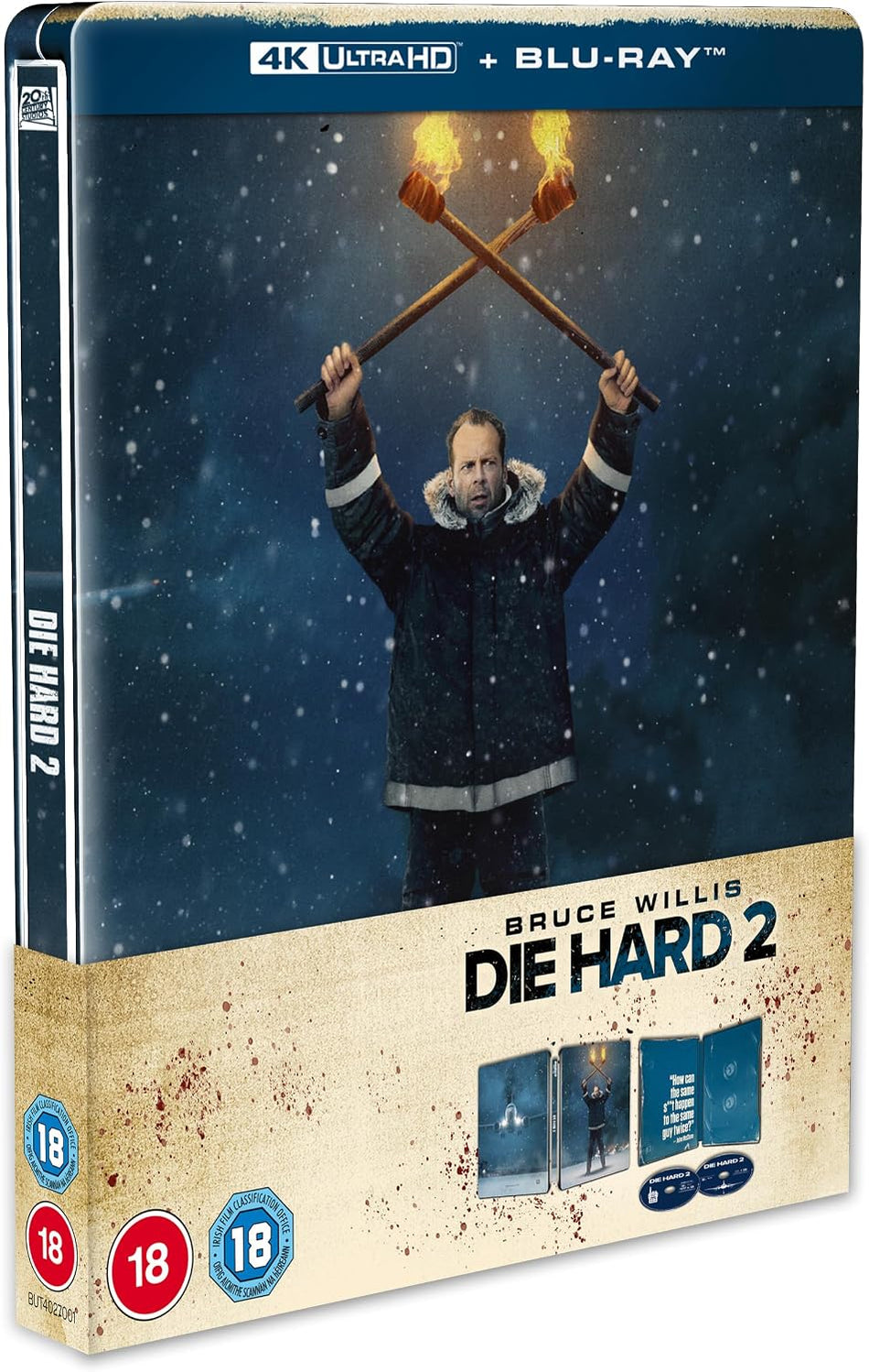 Die Hard 2 - Die Harder Limited Edition Steelbook 4K Ultra HD + Blu-Ray (Region B)