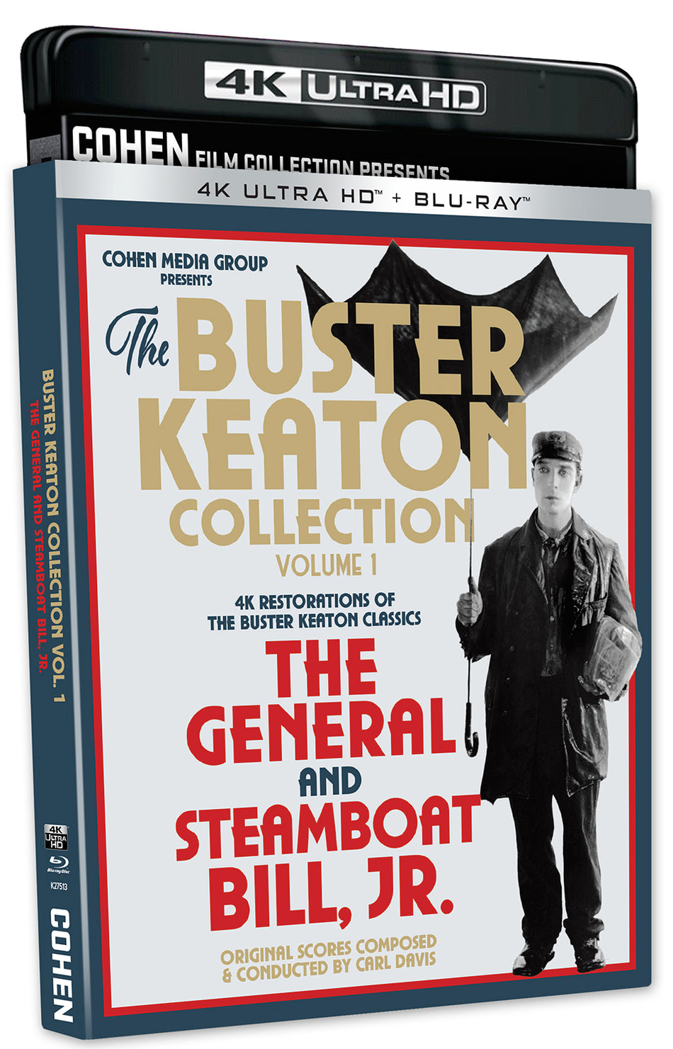 Buster Keaton Collection Volume 1: The General / Steamboat Bill, Jr. 4K UHD