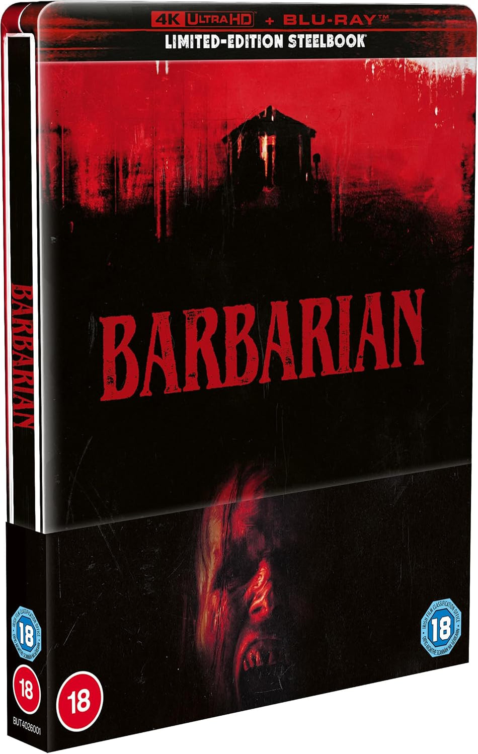 Barbarian Limited Edition Steelbook 4K Ultra HD + Blu-Ray (Region B)