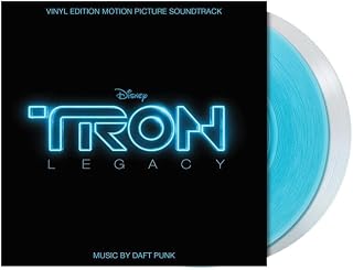 Tron Legacy  2 LP Limited Edition Transparent Blue And Clear Motion Picture Soundtrack Vinyl
