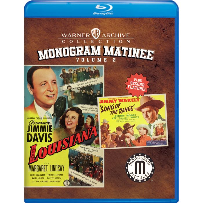 Monogram Matinee Vol. 2 - Louisiana And Song Of The Range [Blu-Ray]