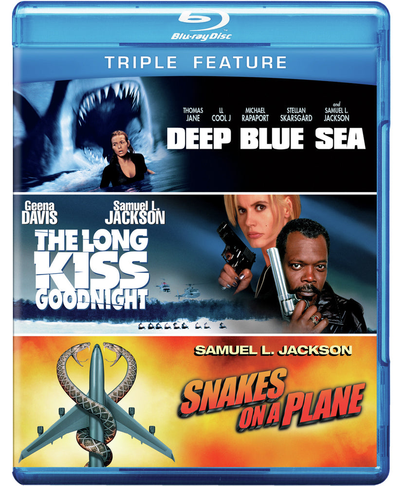 Deep Blue Sea / Long Kiss Goodnight, The / Snakes On A Plane [Blu-Ray]