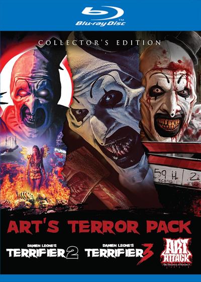 Art'S Terror Pack: Terrifier 2, Terrifier 3 & Art Attack Blu-Ray