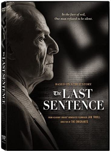 The Last Sentence  Dvd