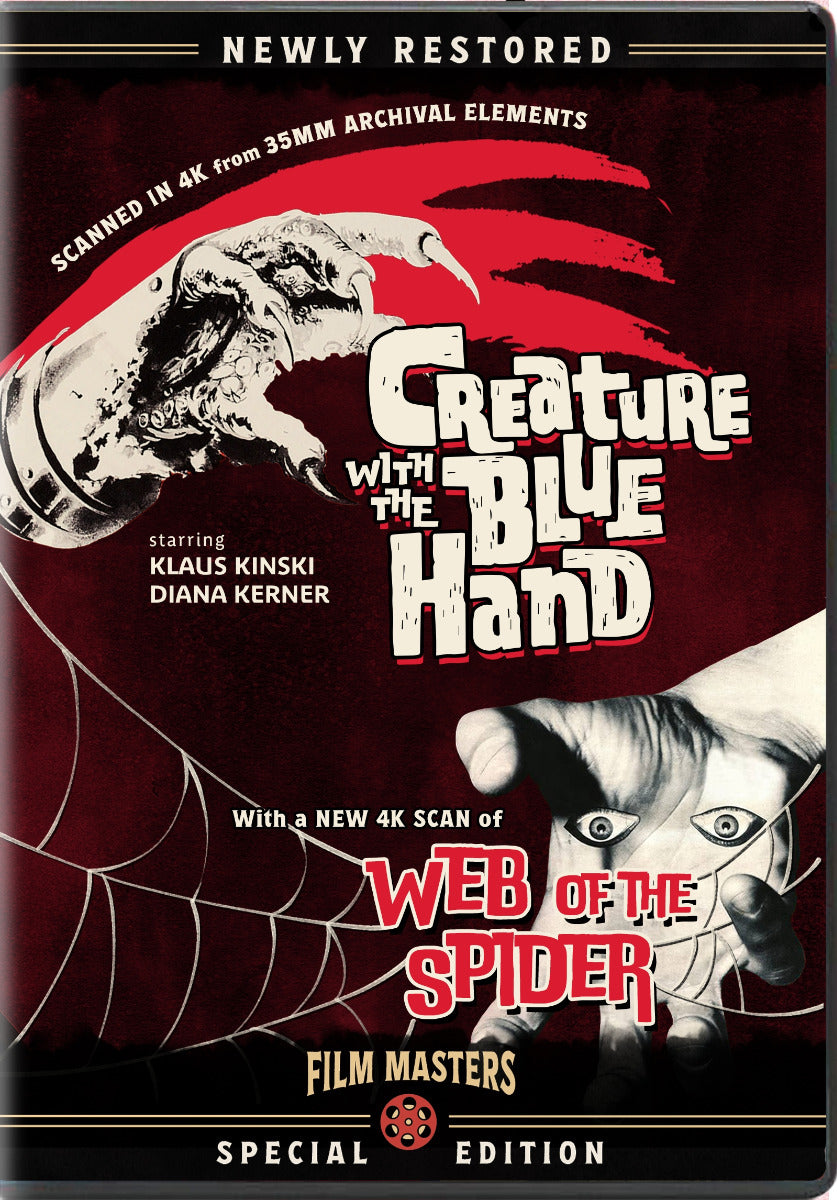 Creature With The Blue Hand (1967) W/ Bonus Film Web Of The Spider (1971) Dvd
