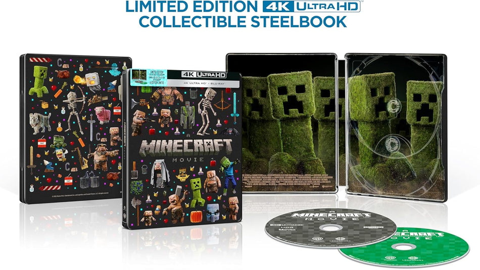 Minecraft Movie Limited Edition Steelbook 4Kuhd