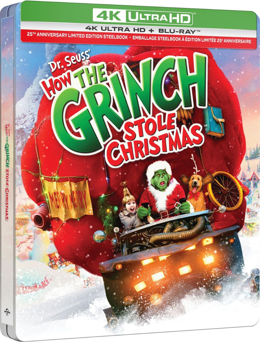 Dr. Seuss How The Grinch Stole Christmas (2000) - Steelbook (4K-UHD)