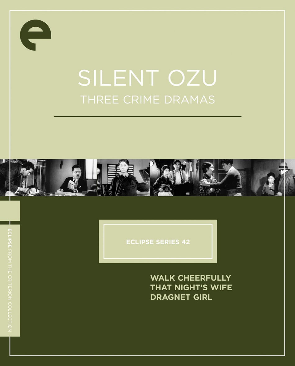 Eclipse Series 42: Silent Ozu - Three Crime Dramas Dvd